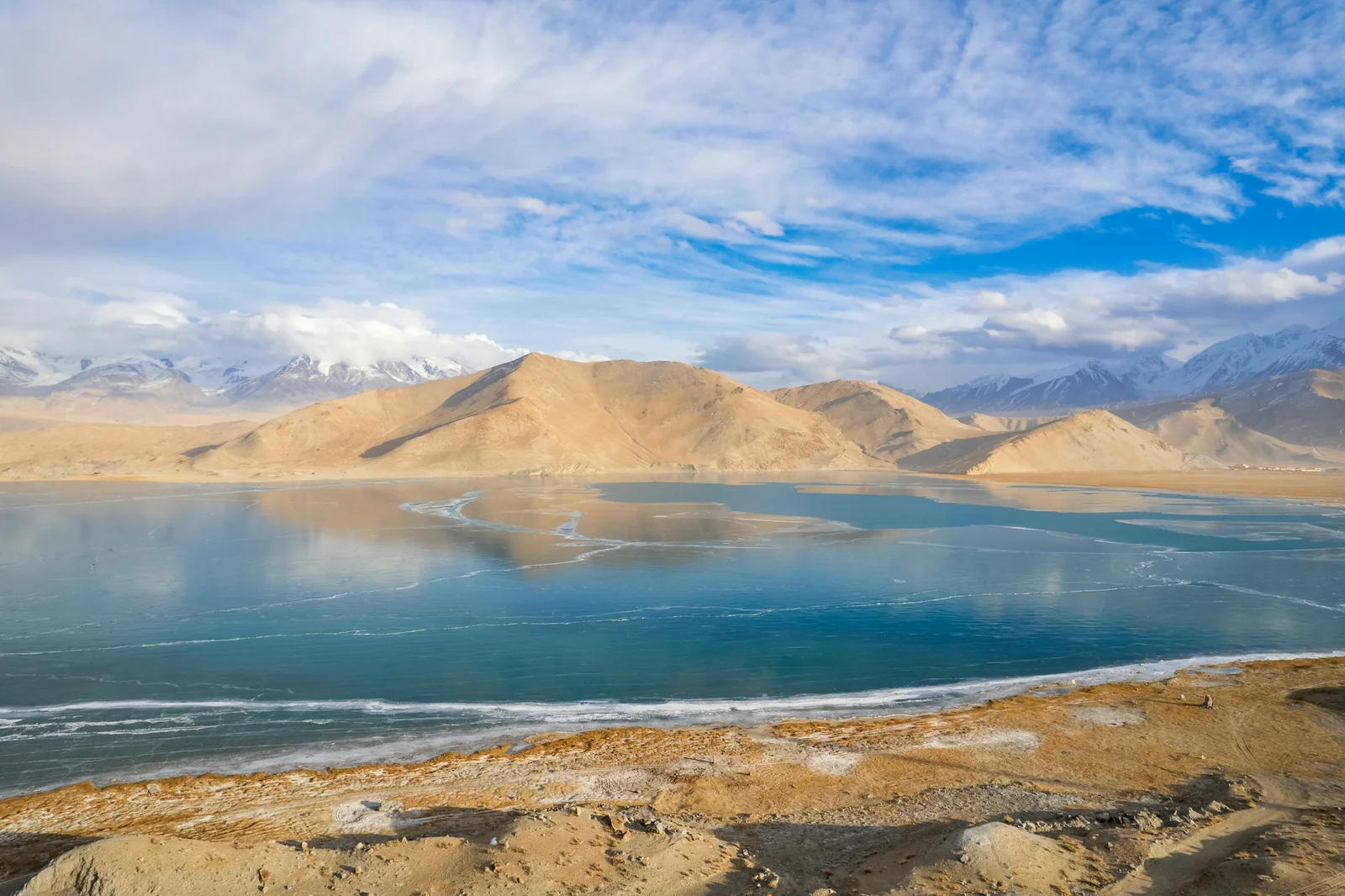 Karakul Lake and its mountain landscape