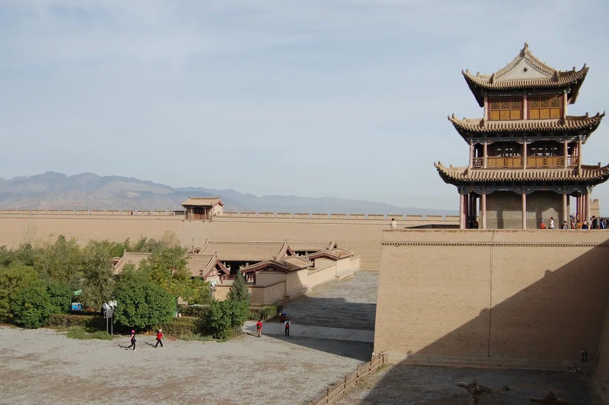 Jiayuguan · Fortress and distant mountains