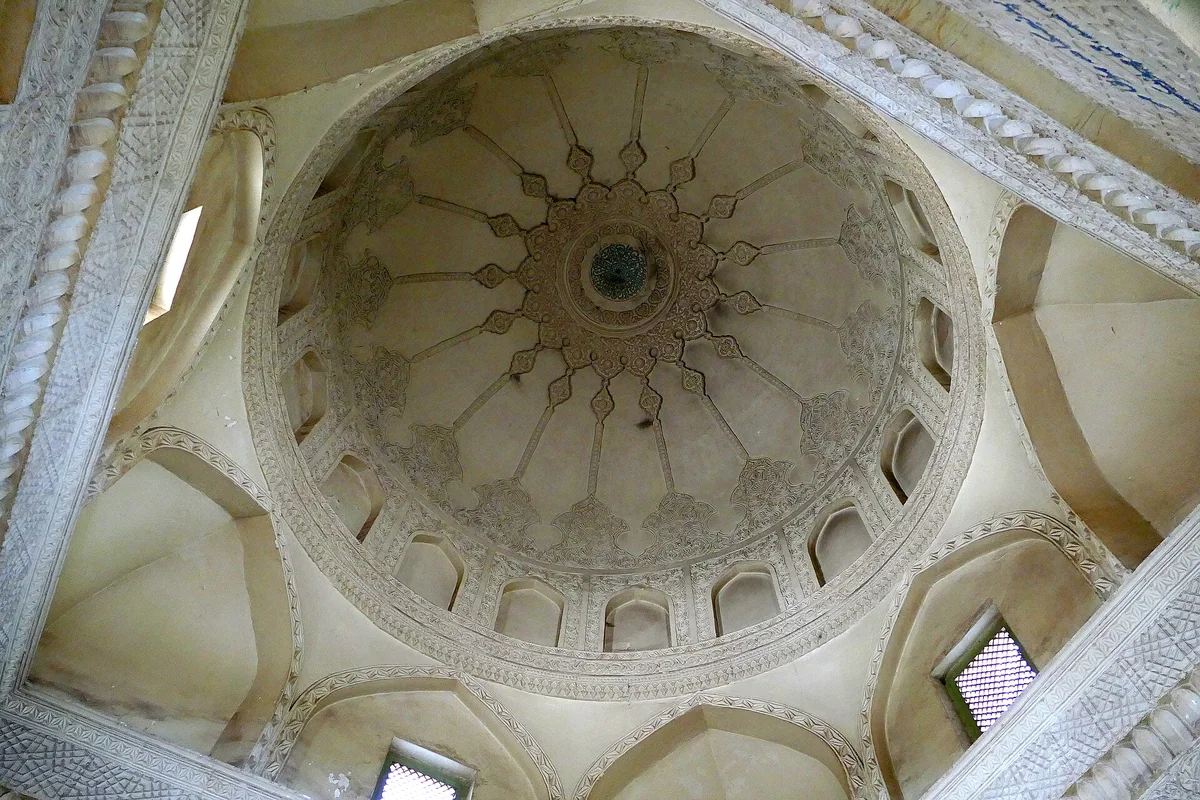 Amanisa Khan Mausoleum, Yarkand · Geometric dome details, photographed in 2015