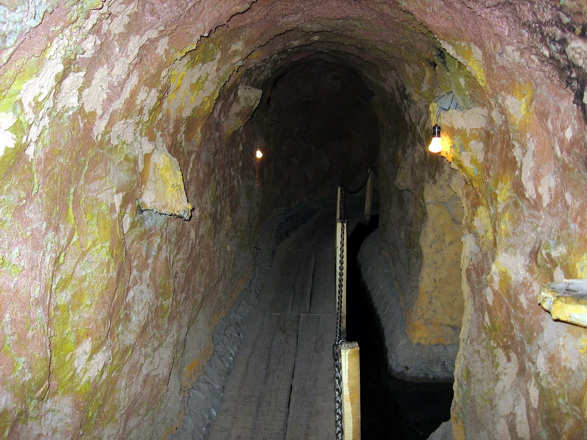 A close view of a karez waterway reveals Turpan’s underground lifeline.
