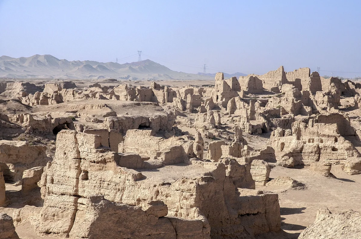 Jiaohe Ancient City · The outlines of a Silk Road settlement