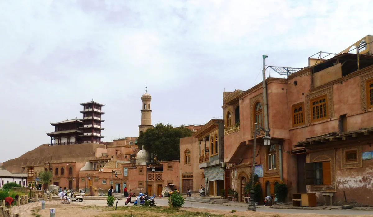 Kashgar’s old-city skyline introduces the next chapter in southern Xinjiang.